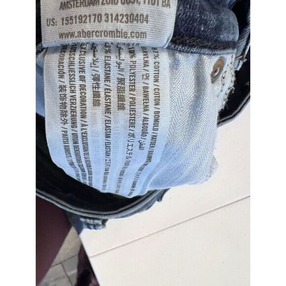 Abercrombie‎ & Fitch Simone High Rise Super Skinny Distressed Size 2R 26 - Picture 7 of 9